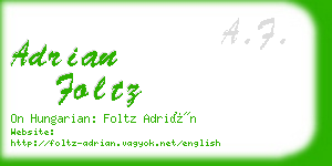 adrian foltz business card